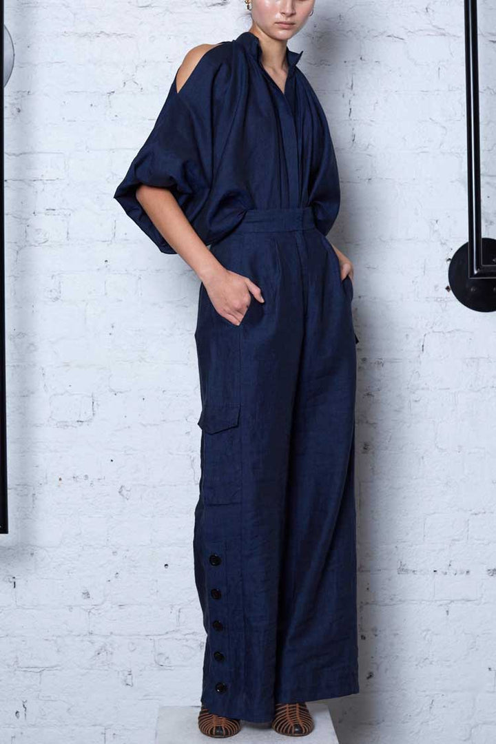 Eco Type Shirt in Denim Linen