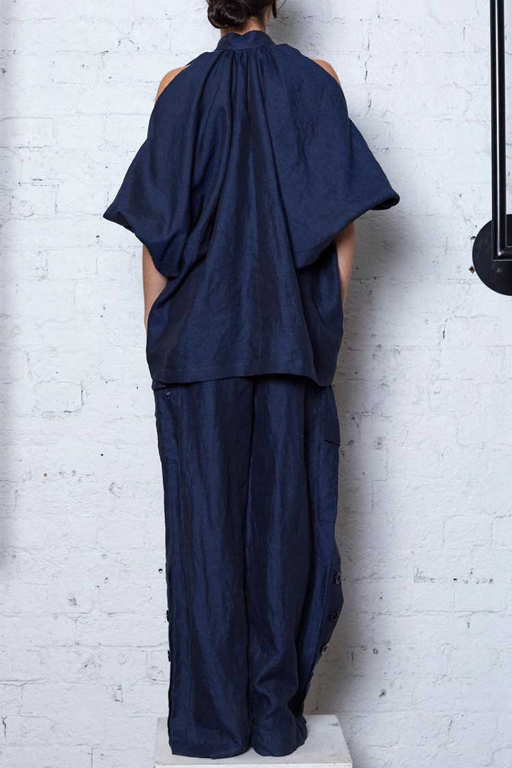Eco Type Shirt in Denim Linen