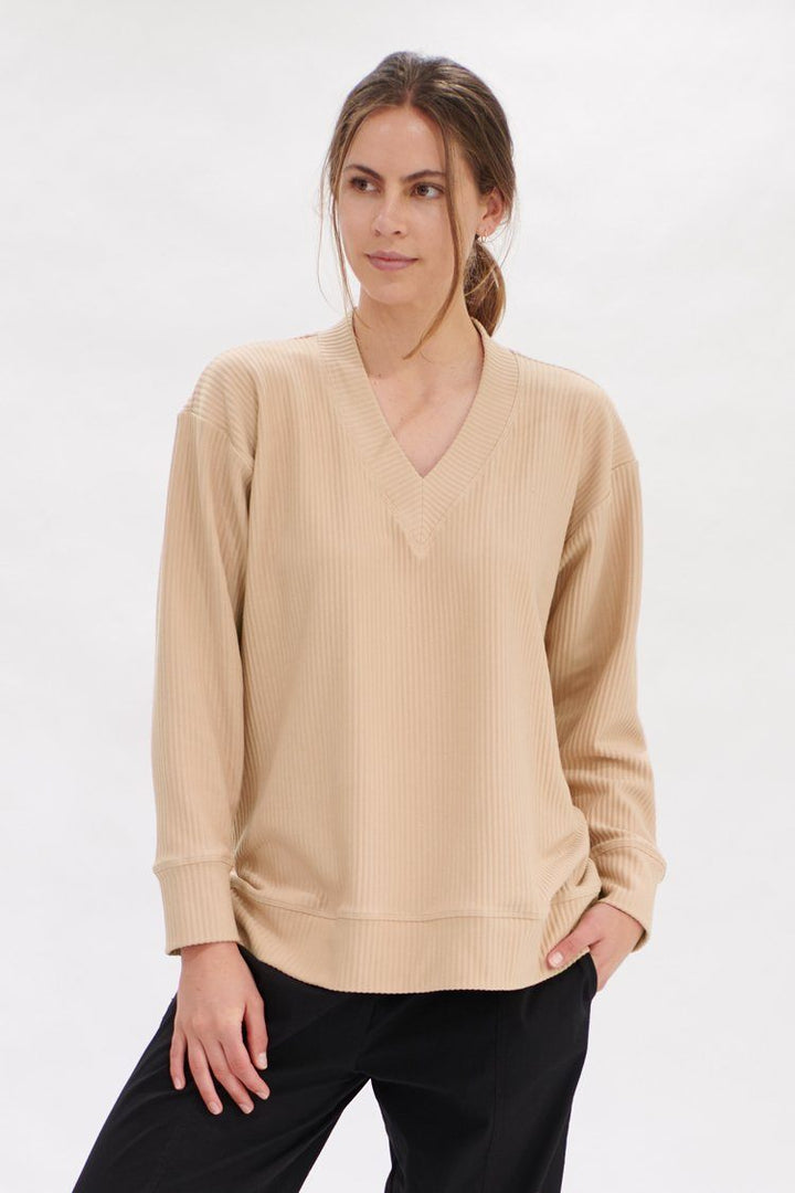 Edit Sweater in Meringue Tops Mela Purdie 