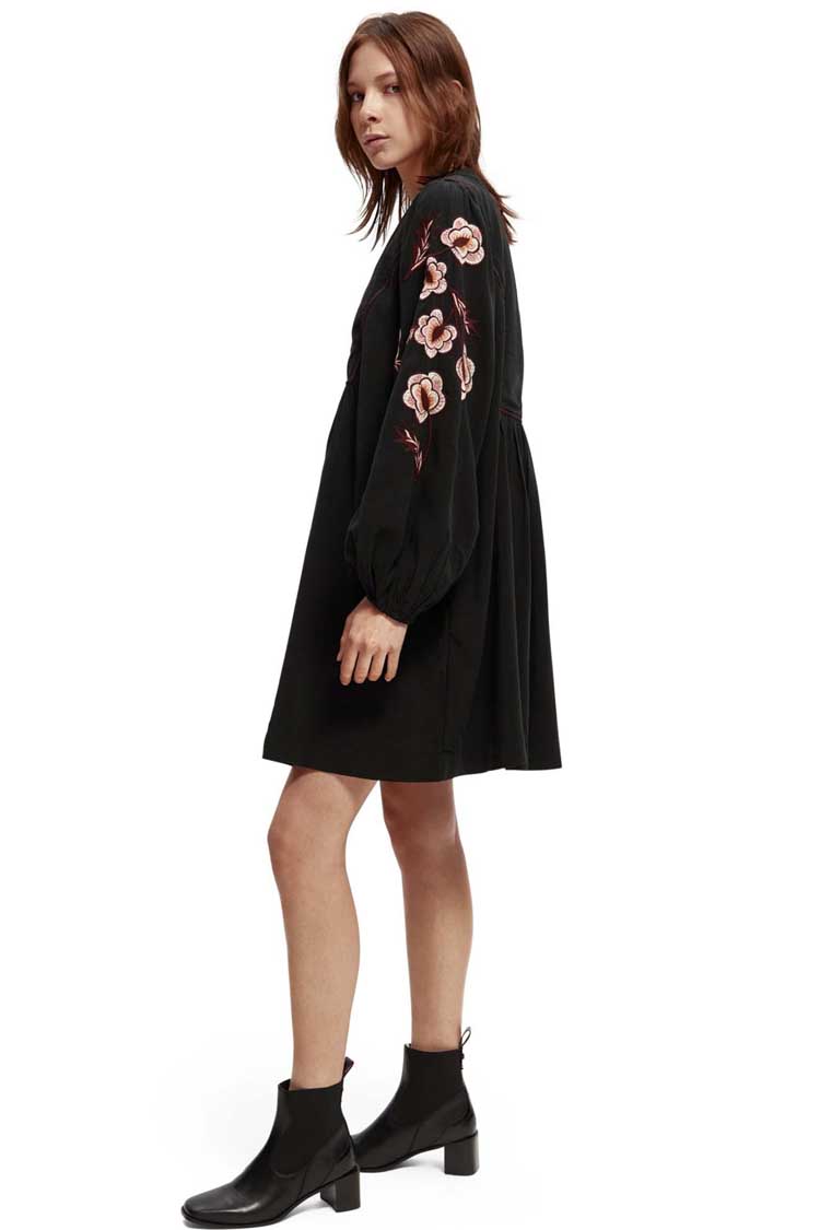 Embroidered Tencel Lyocell Dress | FINAL SALE
