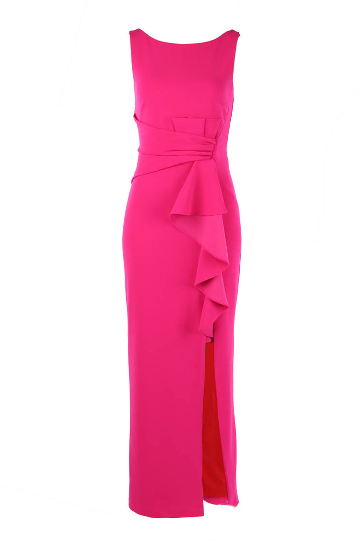 Eva Sleeveless Gown in Hot Pink