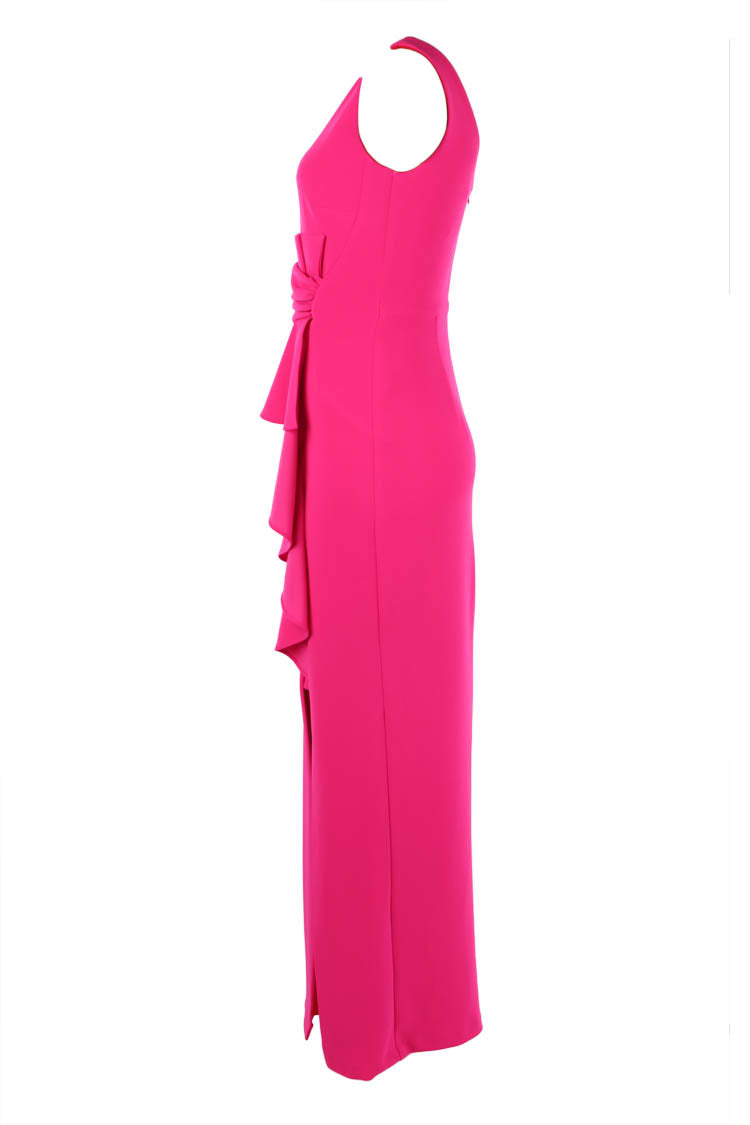 Eva Sleeveless Gown in Hot Pink