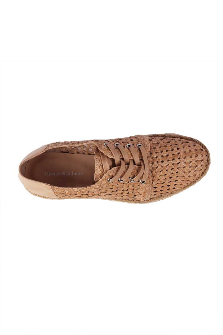 Evert Woven Flat in Nude