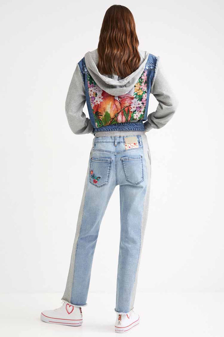 Floral Jogger Jeans in Blue | FINAL SALE