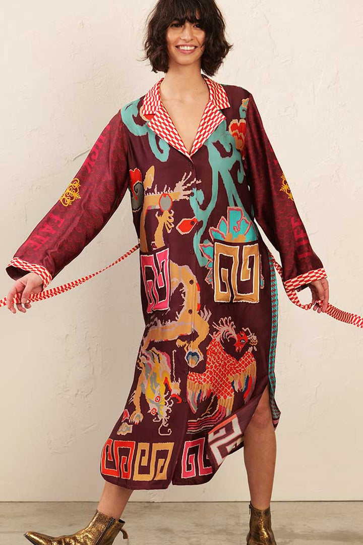 Gwen Belted Midi Dress