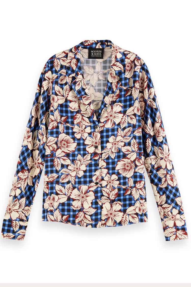 Hawaiian Collar Floral Shirt in Combo E | FINAL SALE