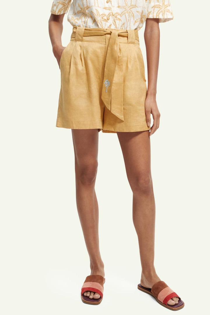 High-rise Linen Short | FINAL SALE