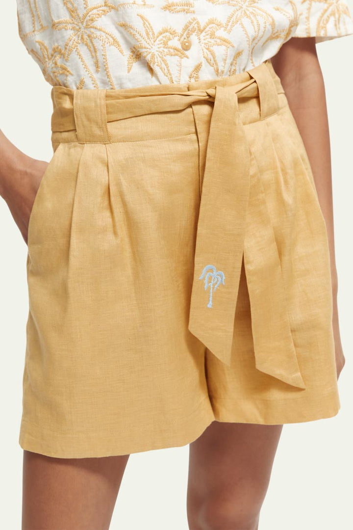 High-rise Linen Short | FINAL SALE