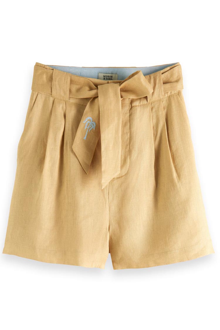 High-rise Linen Short | FINAL SALE