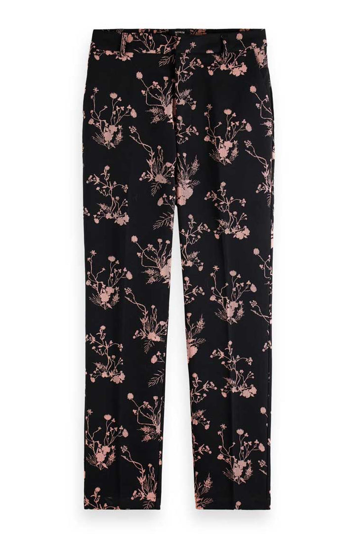 High-rise Tapered Jacquard Trousers in Combo X | FINAL SALE