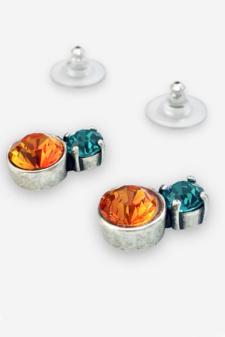 Jane Earring in Blue Orange