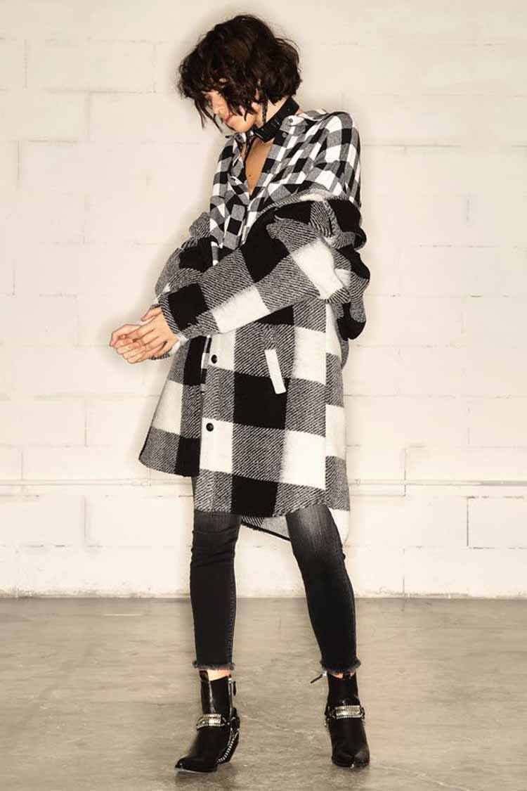 Jenny Coat in Check Jackets & Outerwear Nolita 