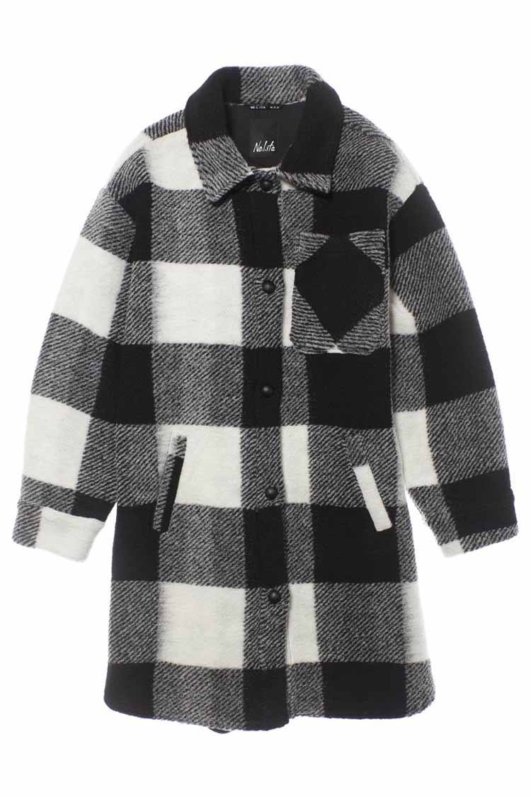 Jenny Coat in Check Jackets & Outerwear Nolita 