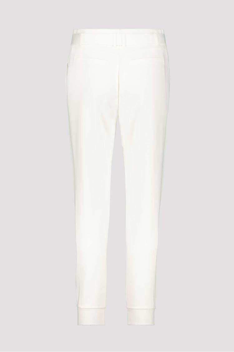 Jersey Rib Pants in White | FINAL SALE