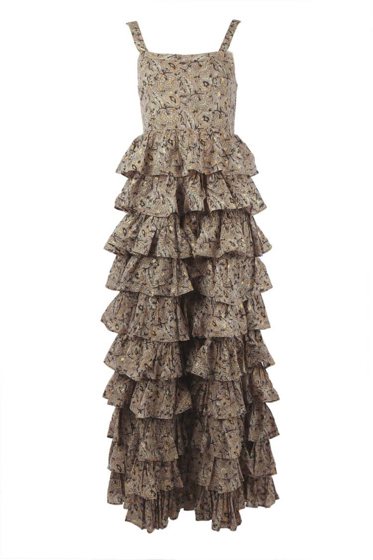 Kimmietina Ruffle Dress in Two Rocks | FINAL SALE
