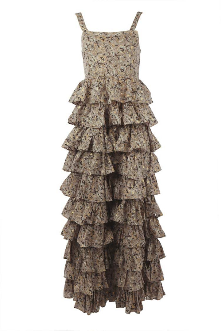 Kimmietina Ruffle Dress in Two Rocks | FINAL SALE