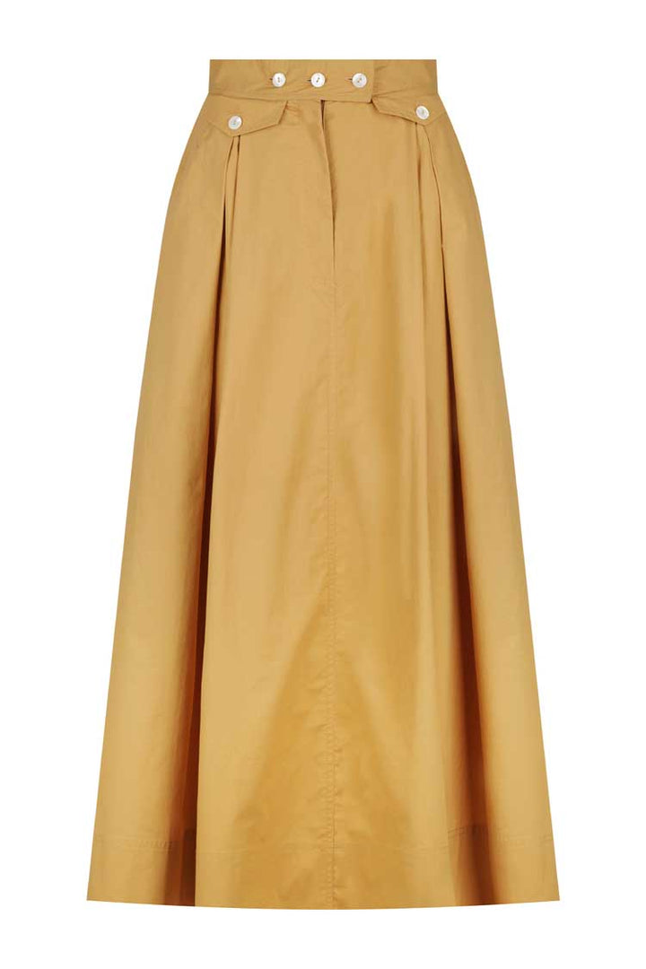 Kohala Pleat Midi Skirt