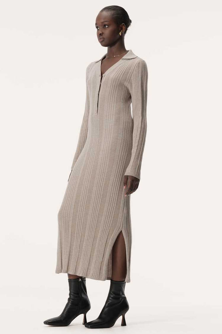 Leigh Knit Dress in Taupe | FINAL SALE