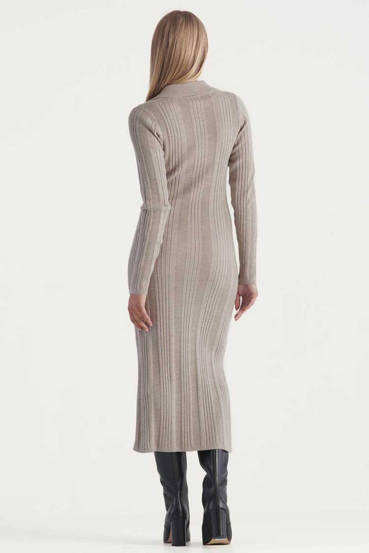 Leigh Knit Dress in Taupe | FINAL SALE