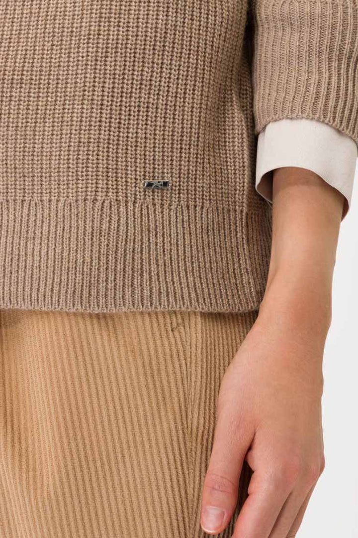 Leila Half Zip Sweater in Camel | FINAL SALE