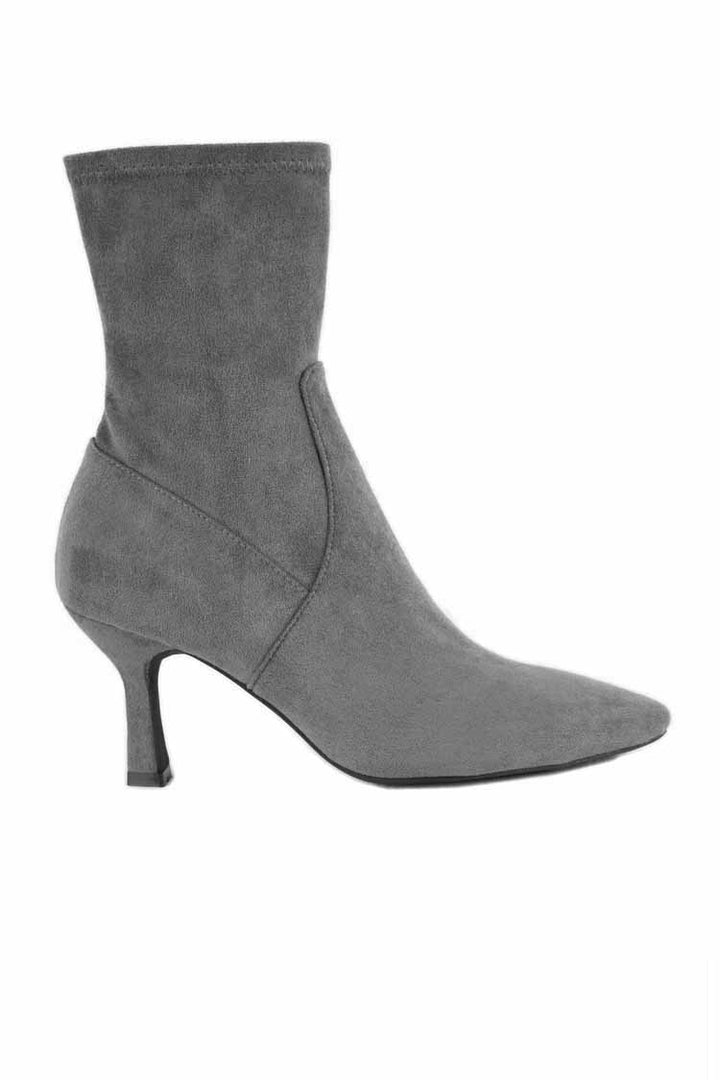 Lisbon Heeled Boot in Grey