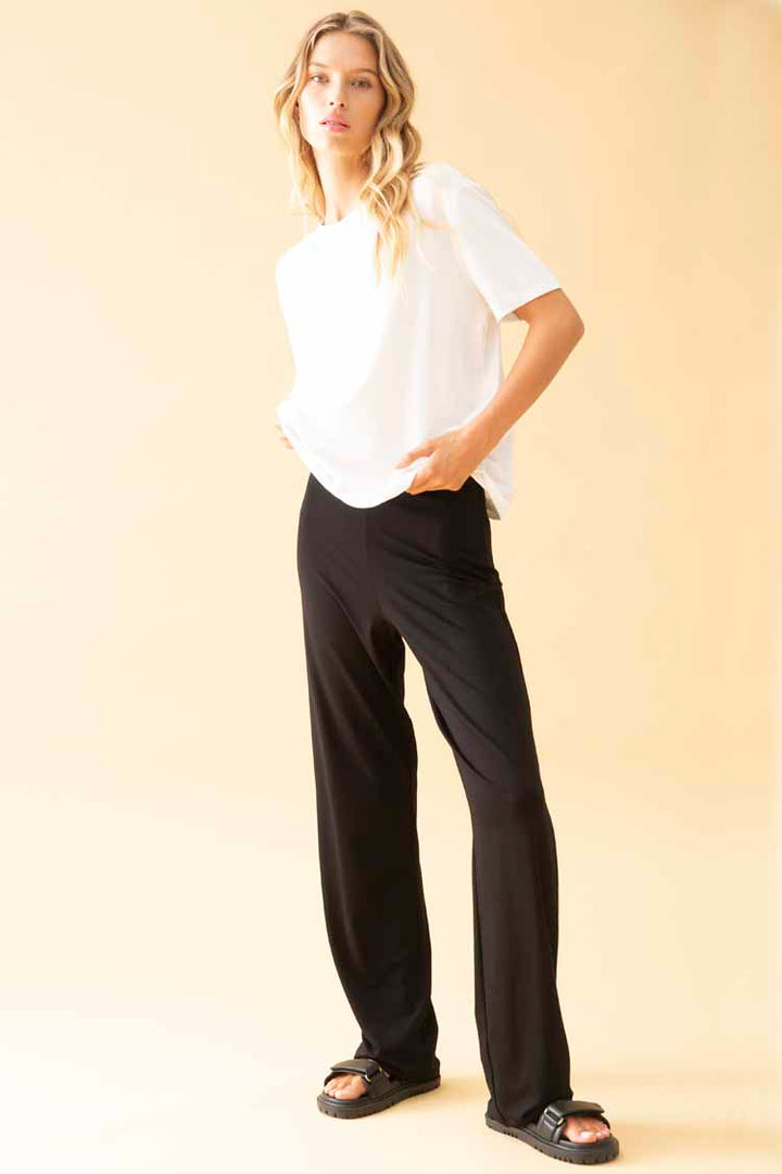 Long Jersey Pant in Black