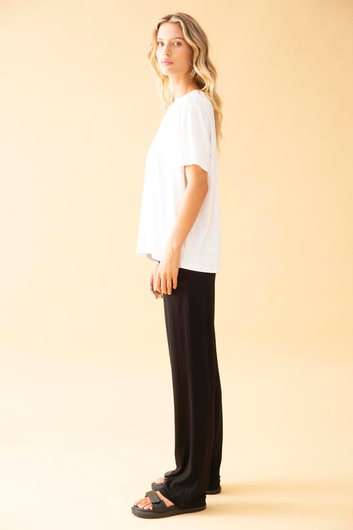 Long Jersey Pant in Black