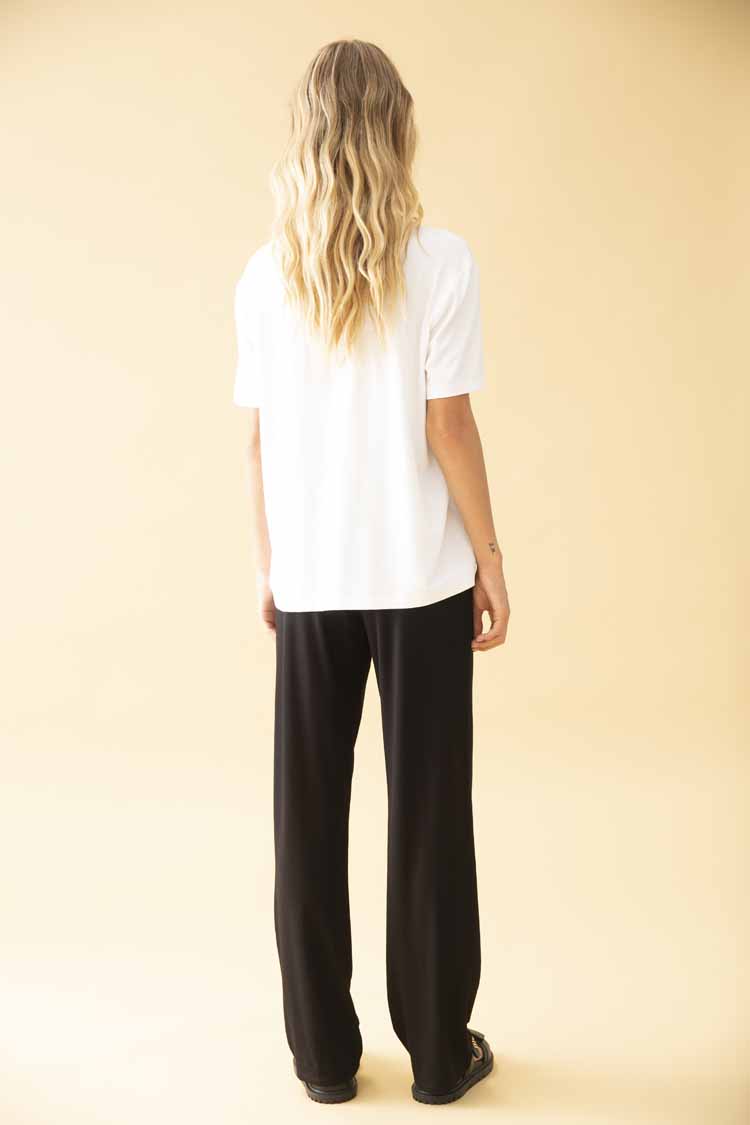 Long Jersey Pant in Black