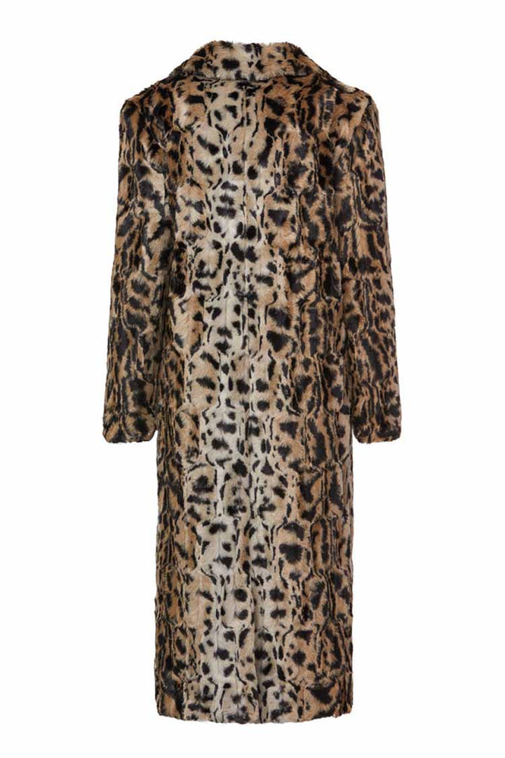 The Long Song Coat in Light Leopard
