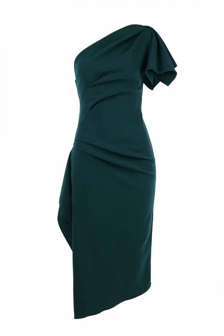 Lula Midi Dress in Dark Teal Dresses Eileen Kirby 