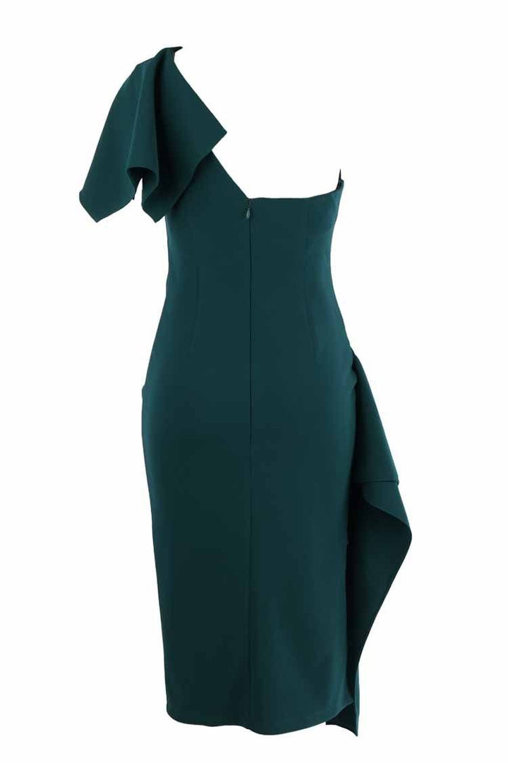 Lula Midi Dress in Dark Teal Dresses Eileen Kirby 