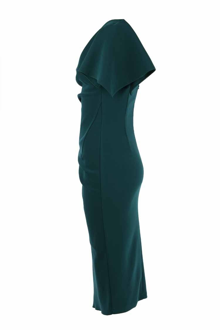 Lula Midi Dress in Dark Teal Dresses Eileen Kirby 