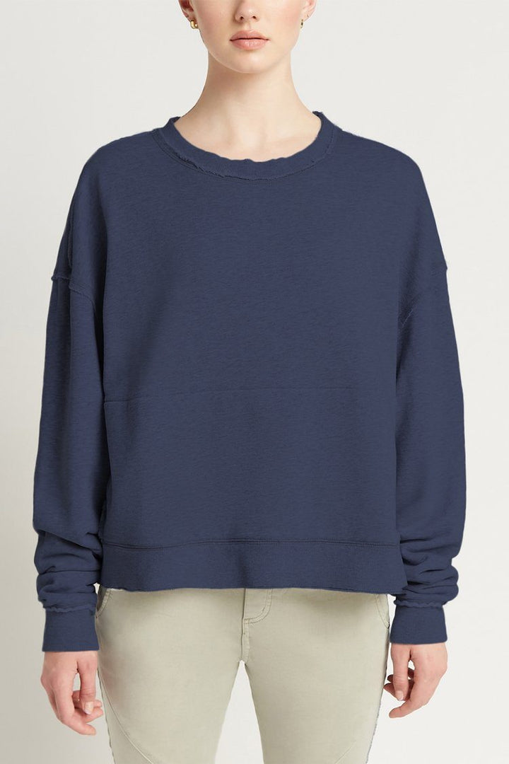 Daniella Sweat Top in Indigo Tops Milson 