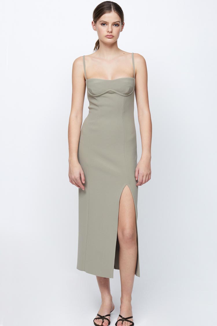 Marisol Midi Dress in Sage | FINAL SALE