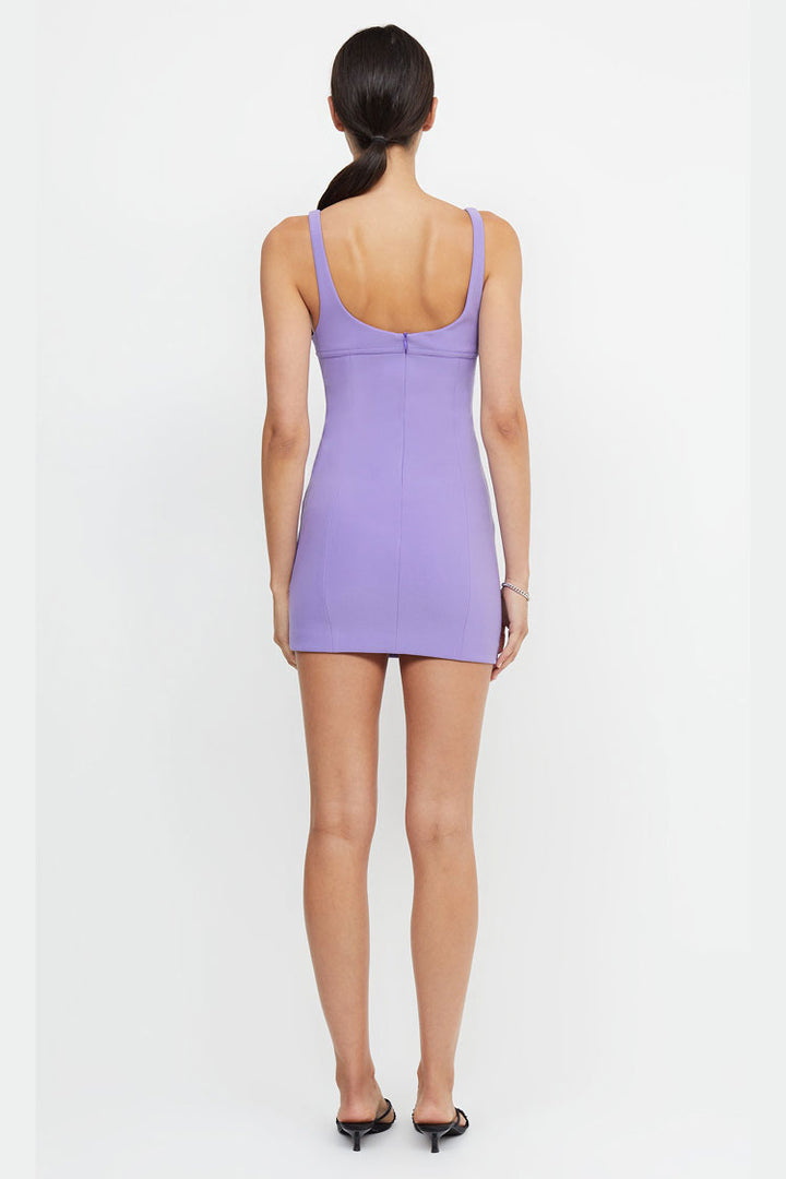 Marisol Scoop Mini Dress in Grape | FINAL SALE