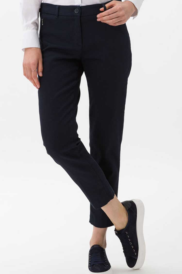 Maron Slim Fit Pants in Marine