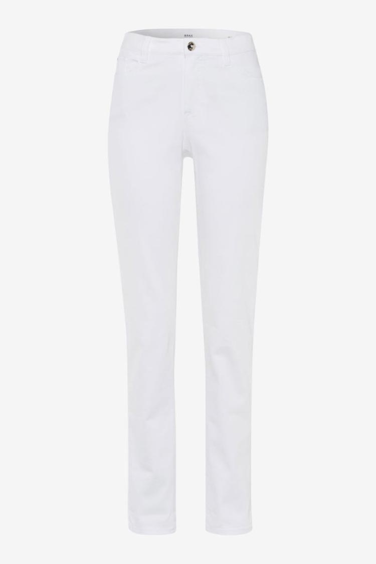 Mary S Ankle Zip Jeans in White