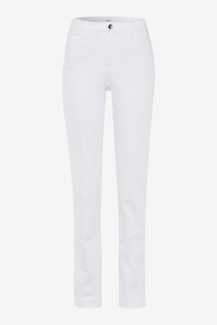 Mary S Ankle Zip Jeans in White