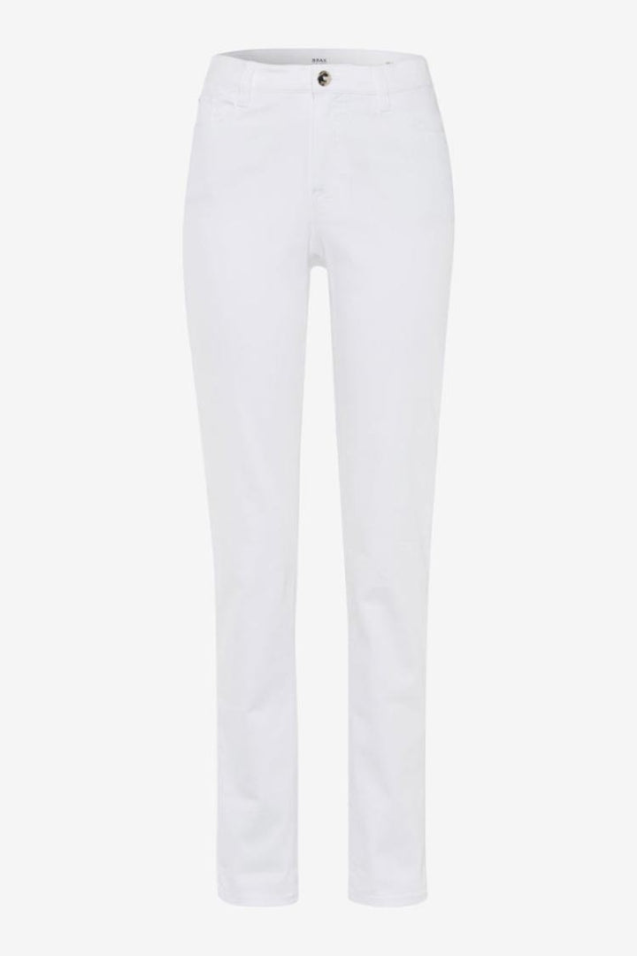 Mary S Ankle Zip Jeans in White