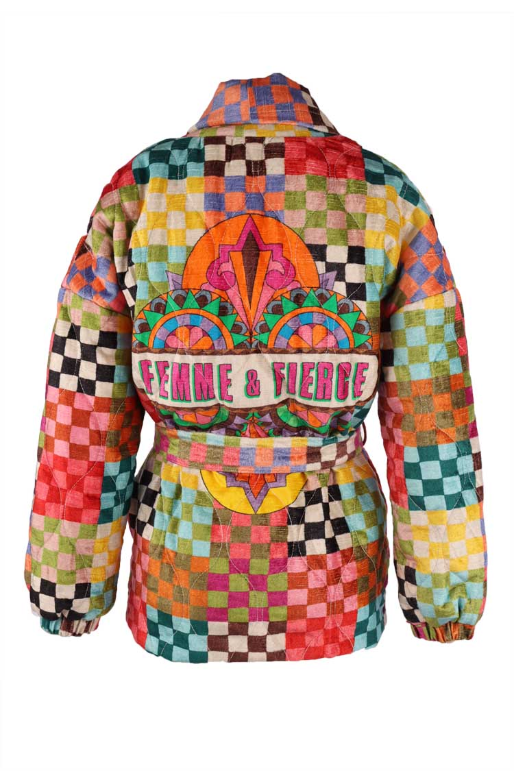 Maxine Colourful Velvet Jacket