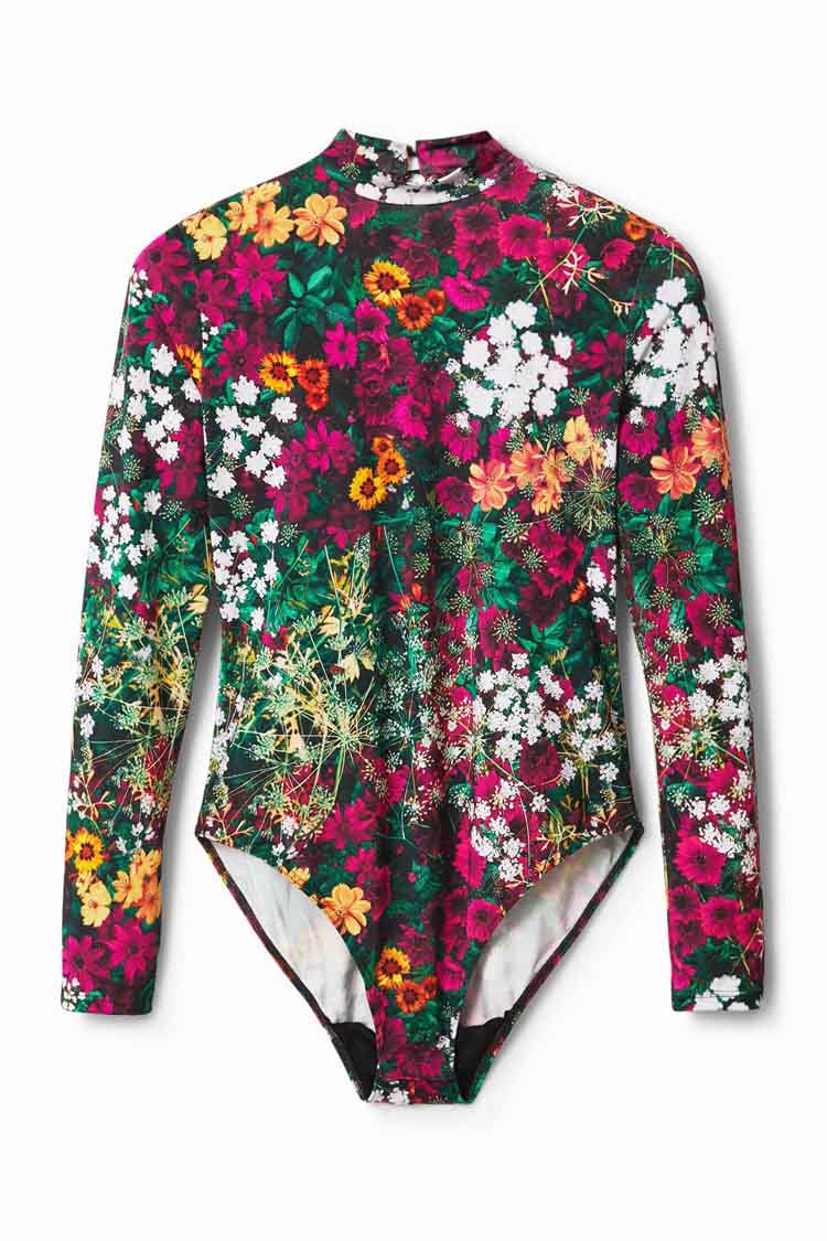 Mini-flower Print Bodysuit in Floral | FINAL SALE