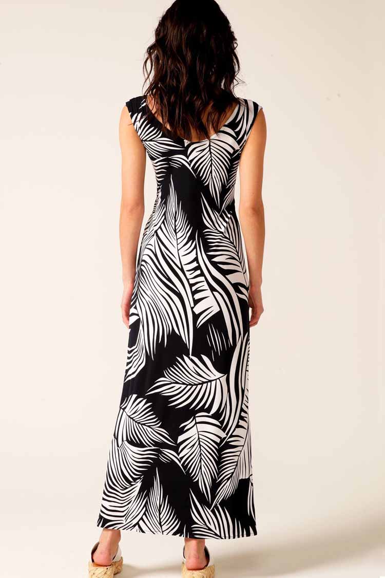 Moonshadow Palm Reversible Maxi Dress