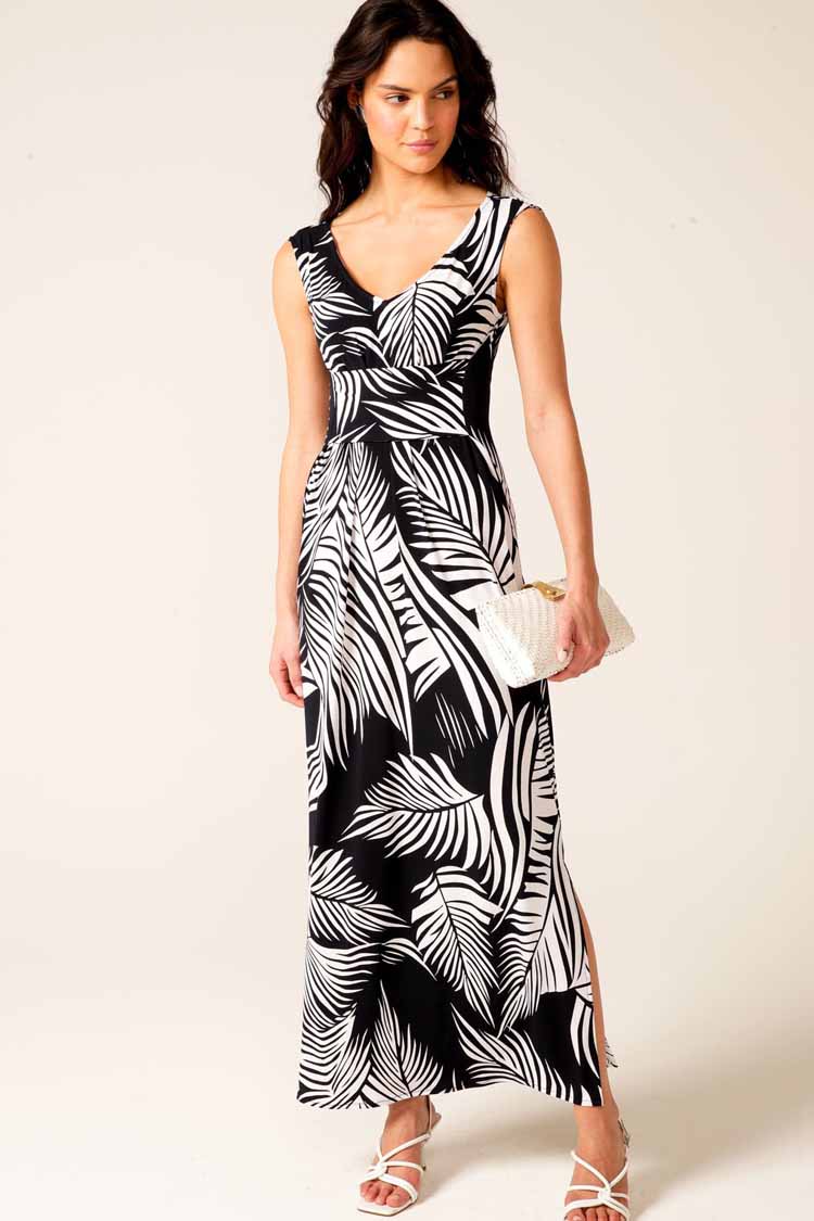 Moonshadow Palm Reversible Maxi Dress