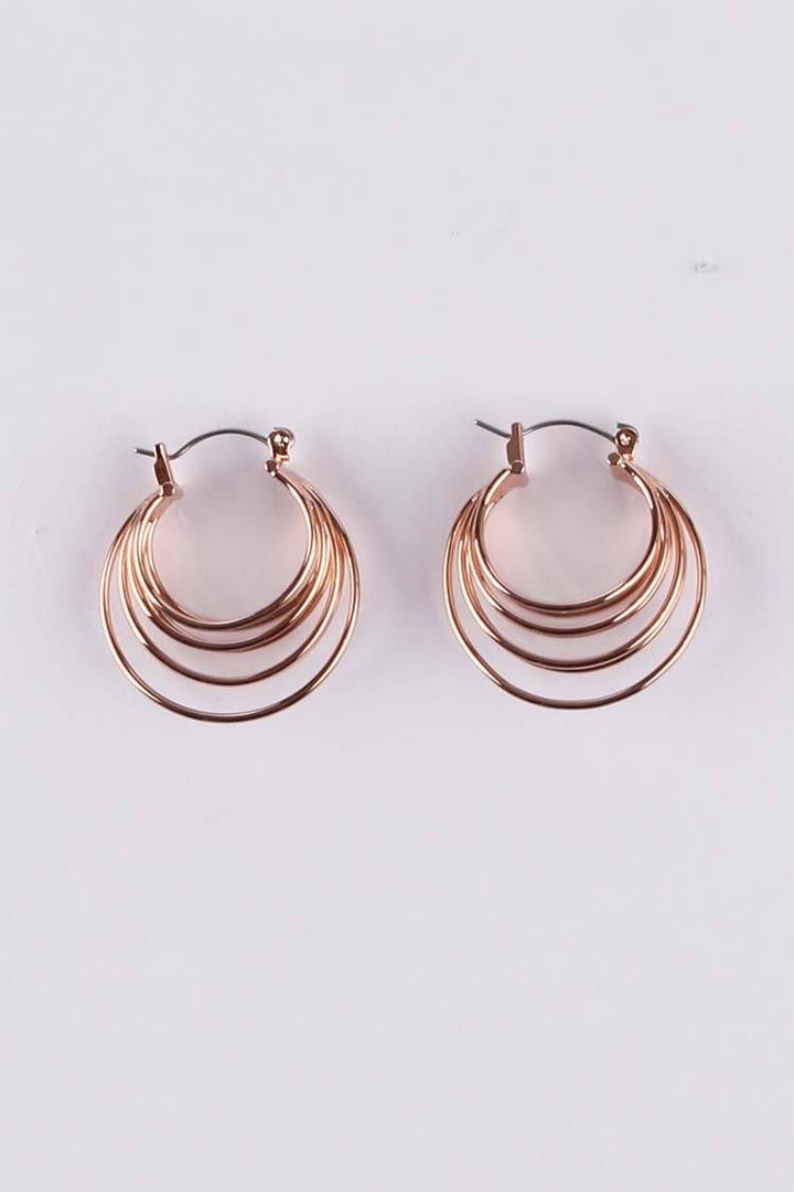 Nina Hoop Earring in Rose Gold Accessories Peter Lang 