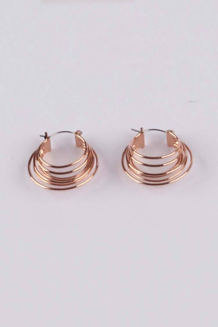 Nina Hoop Earring in Rose Gold Accessories Peter Lang 