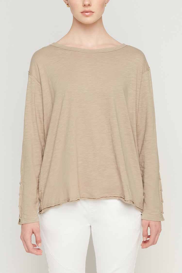 Olivia Tee in Stone Tops Milson 