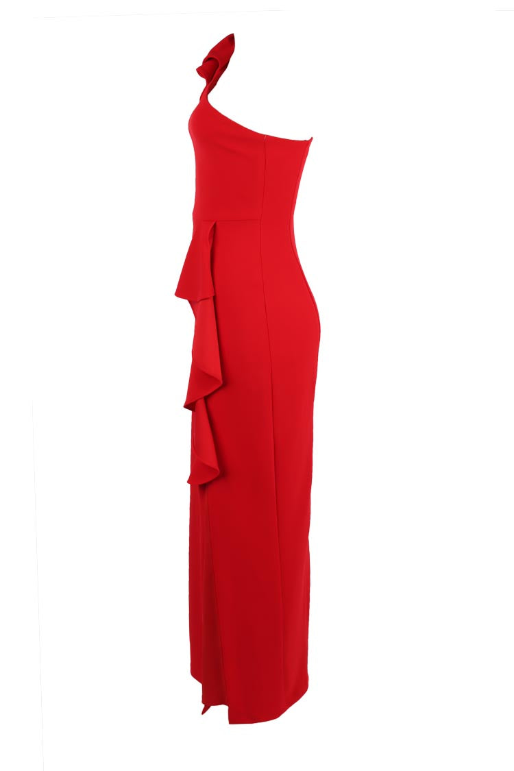 Pia Long Gown in Red