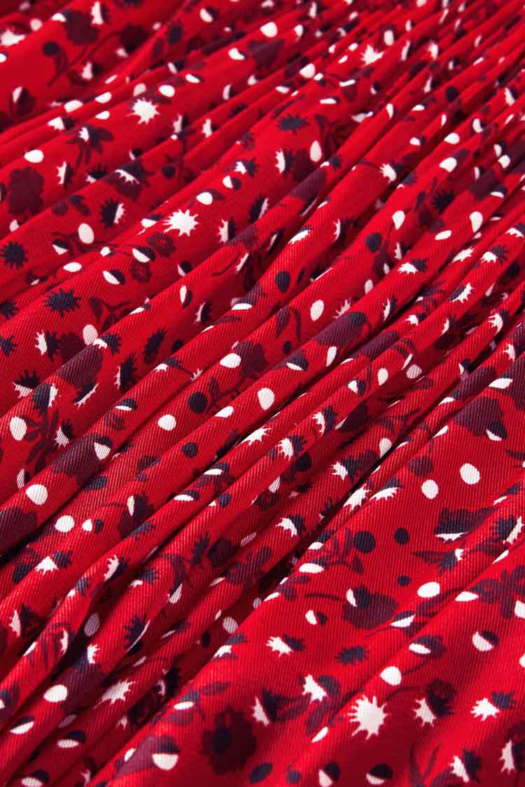 Pleated printed midi skirt | FINAL SALE