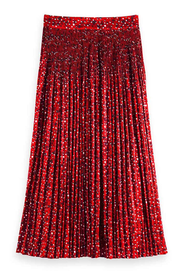 Pleated printed midi skirt | FINAL SALE