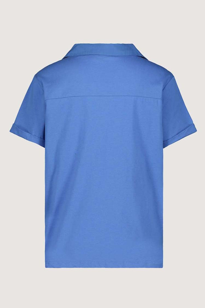 Polo Shirt w Patch Pockets in Ocean | FINAL SALE